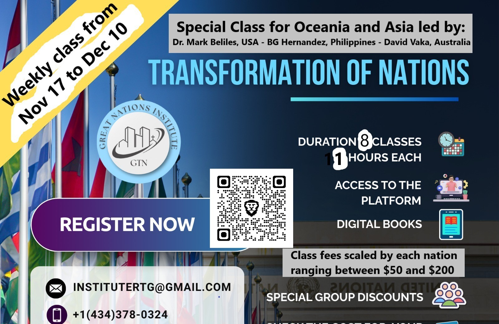 Transformation of Nations class promotion for Oceania and Asia